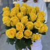 25 желтых роз Хай Еллоу 60 см