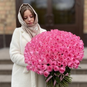 201 розовая роза Ревиваль 60см 201 розовая роза Ревиваль 60см