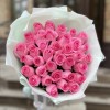 35 розовых роз Ревиваль 60см