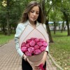 15 роз Дип Перпл 50 см