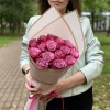 15 роз Дип Перпл 50 см