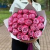 25 роз Дип Перпл 50 см