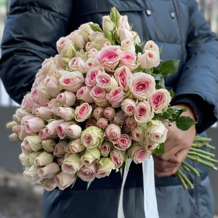 Кустовая пионовидная роза Гуд Муд