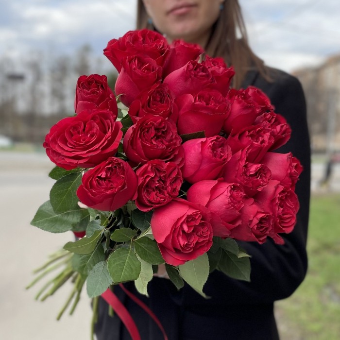 Пионовидная роза Роуж Рояль Rogue royale
