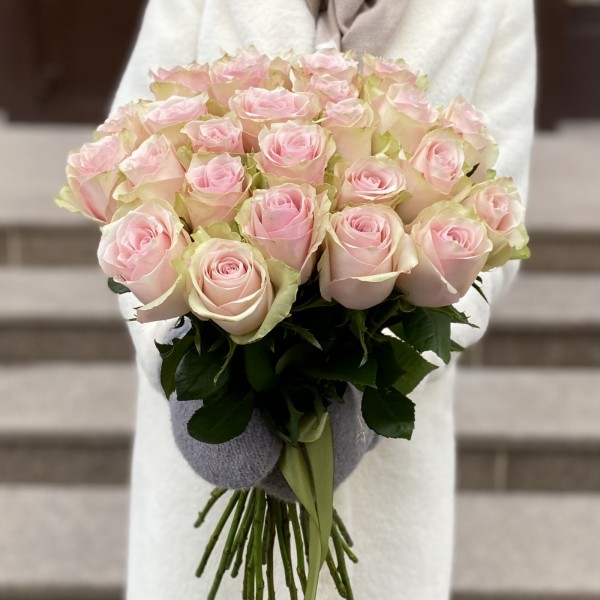 Роза нежно-розовая Пинк Атена 50 см