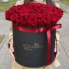 101 ароматная красная роза в коробке
