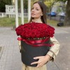 101 ароматная красная роза в коробке