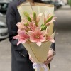 3 розовые лилии Азиатка