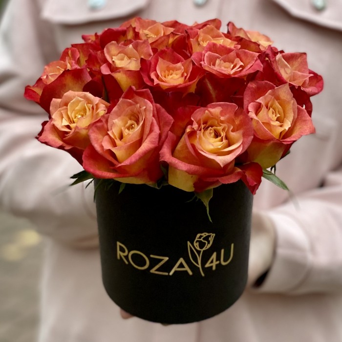 Розы Лампион в коробке