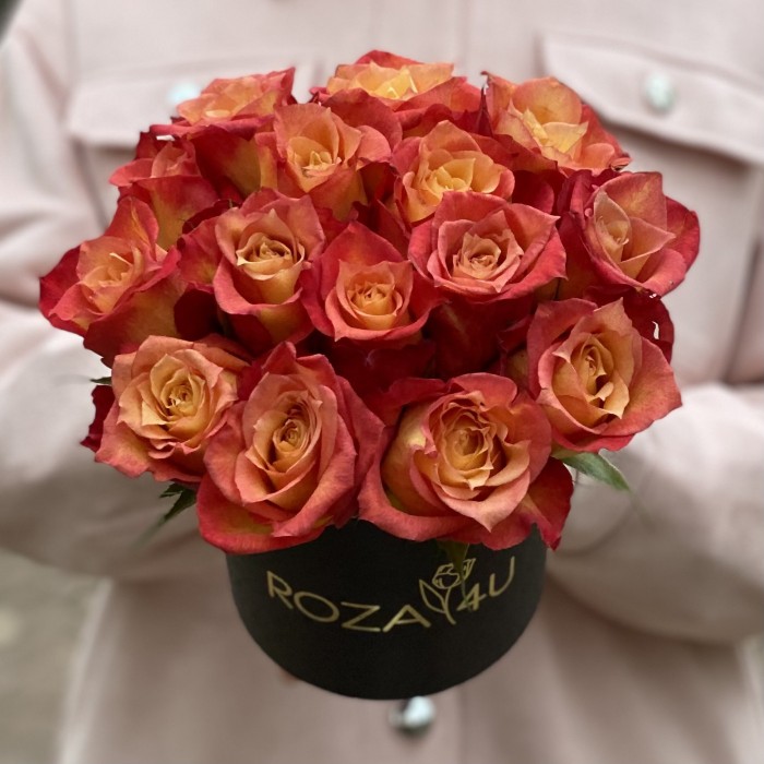 Розы Лампион в коробке