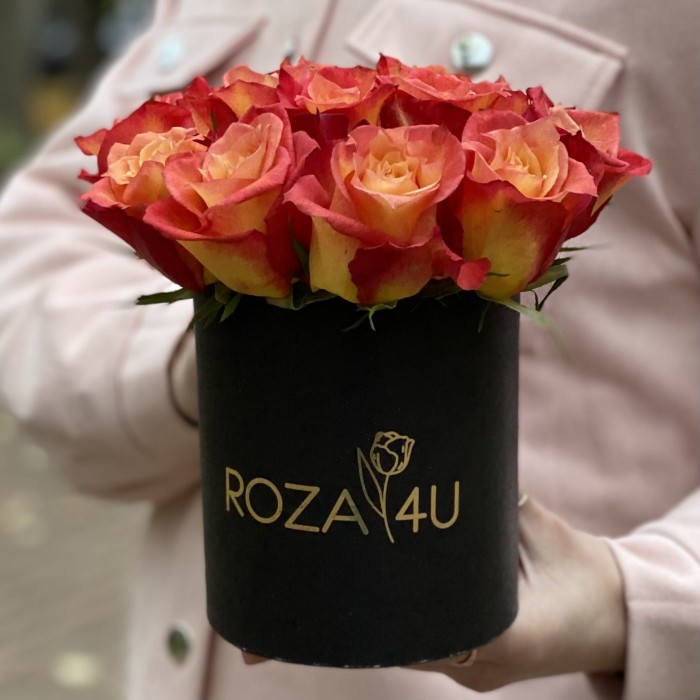 Розы Лампион в коробке