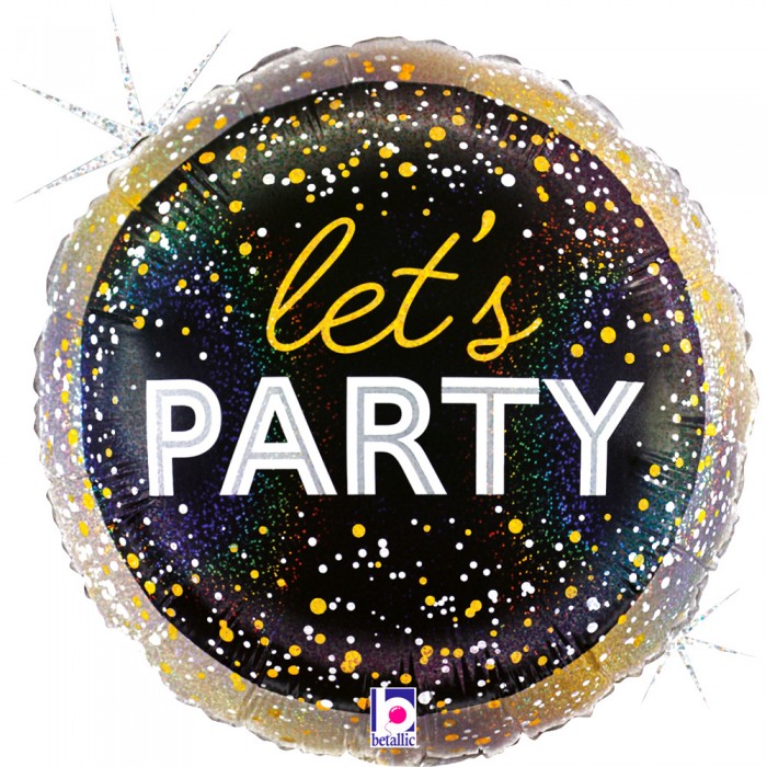 Шар круглый - Вечеринка на День Рождения, Голография