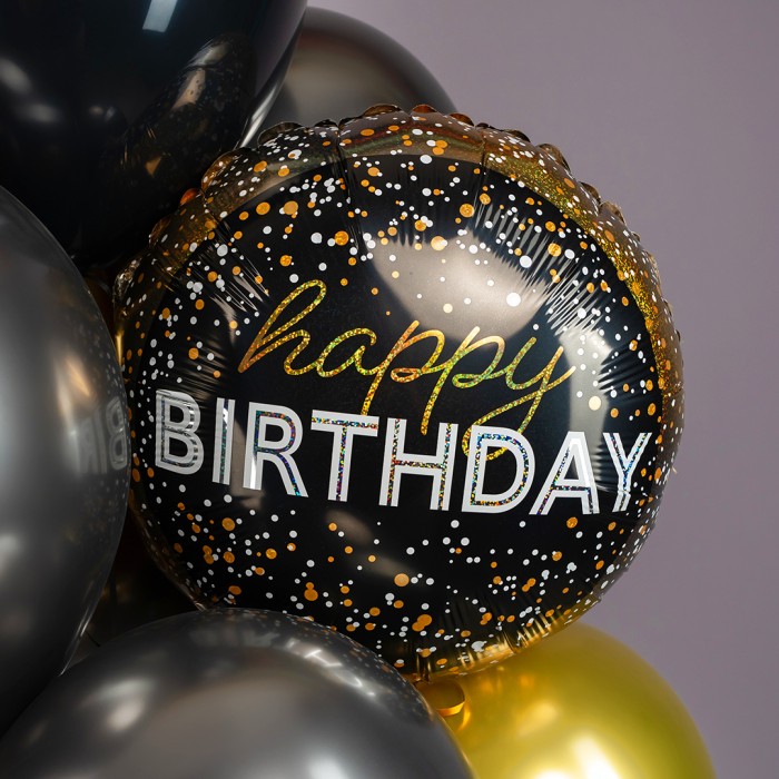 Шар круглый - Вечеринка на День Рождения, Голография