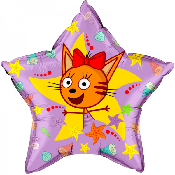 Шар Звезда Три Кота  Карамелька