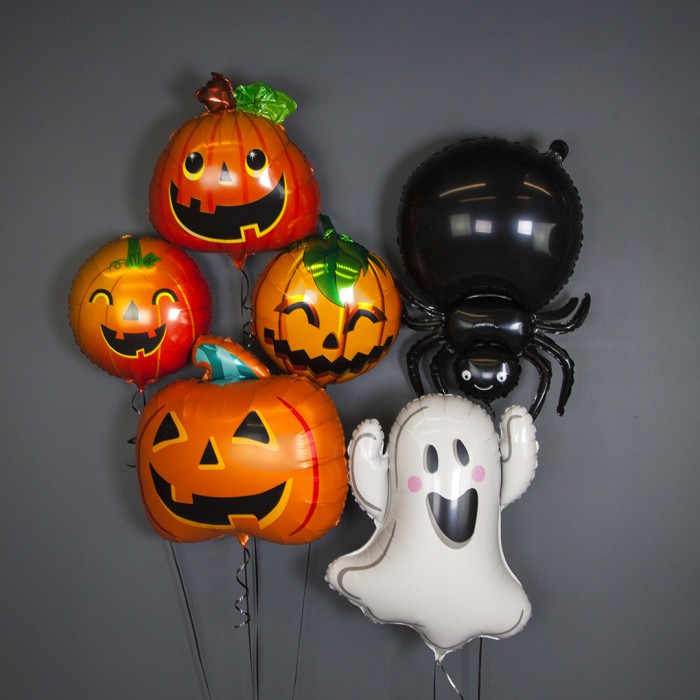 Шар круг Тыква на Хэллоуин оранжевый