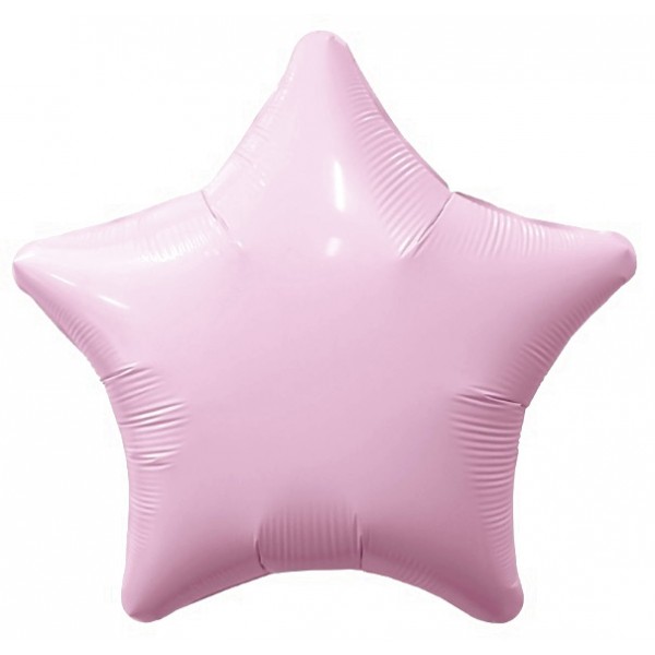 Шар звезда розовый