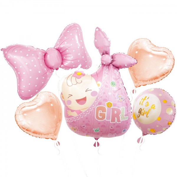 Набор шаров Новорожденная девочка