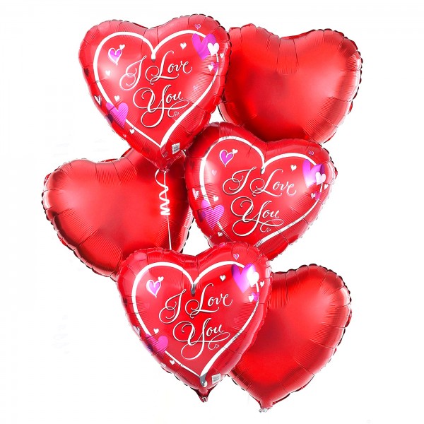 Облако воздушных шаров "I love you" ❤
