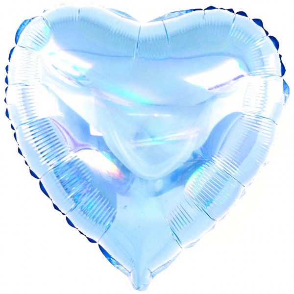 Шар Сердце голубой