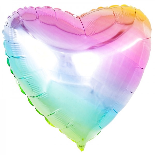 Шар-Сердце Нежная радуга