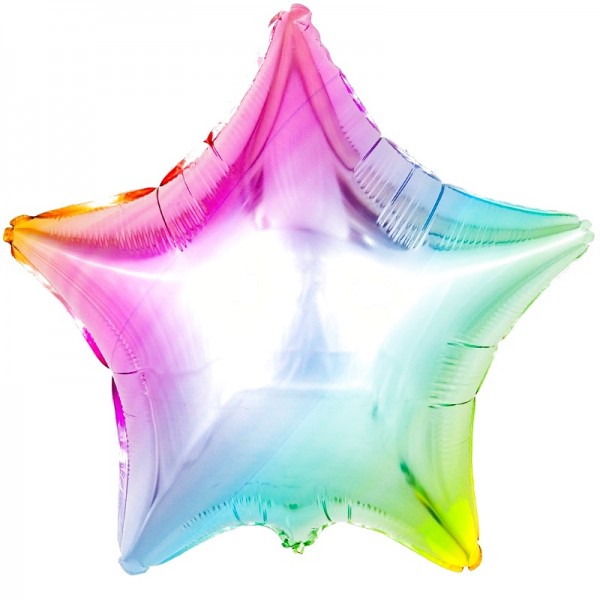 Шар Звезда Нежная радуга