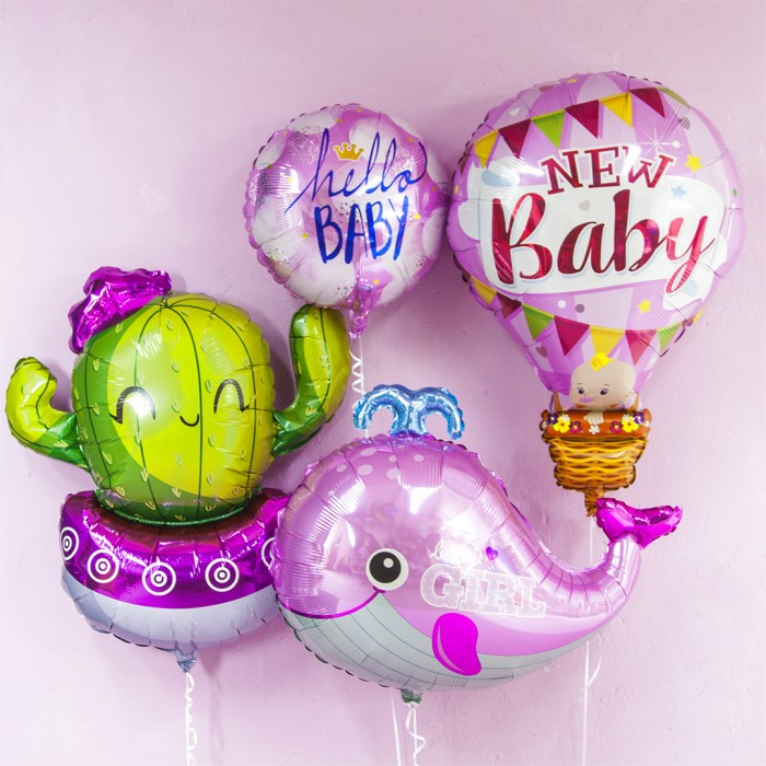 Шар круглый Привет, Малышка! (корона для принцессы)