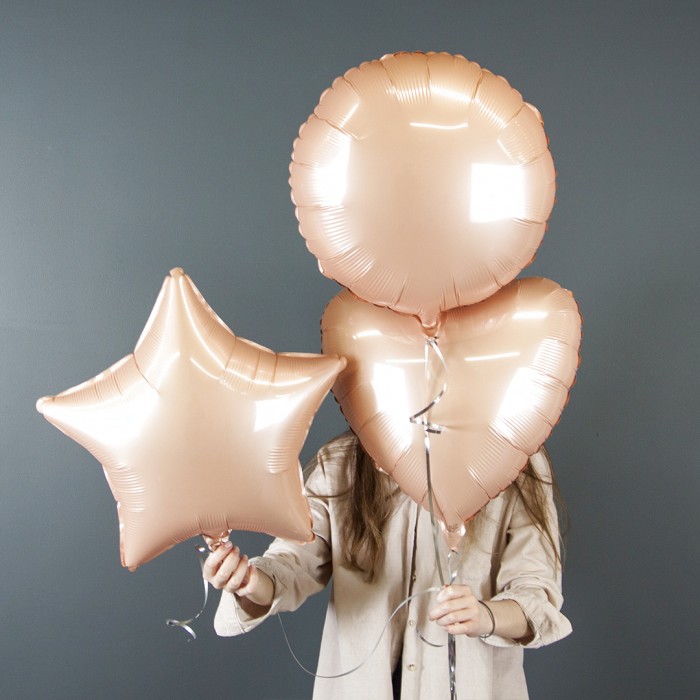 Шар Звезда пудра