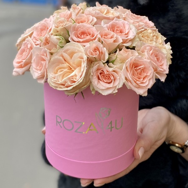 Розы в коробке Сладкая мелодия