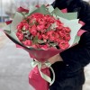 Пионовидная роза Джульетта с эвкалиптом