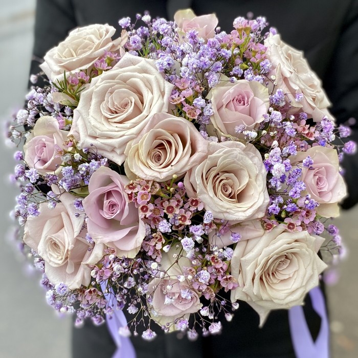 Цветы в коробке Лунный свет