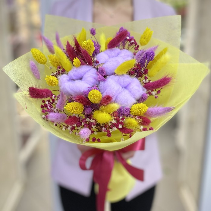 Букет из сухоцветов весна