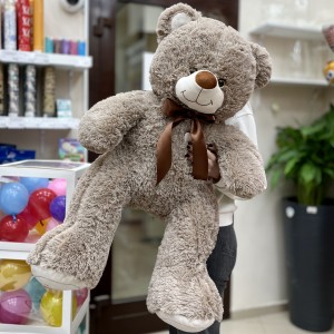 Большой серый медведь 120 см