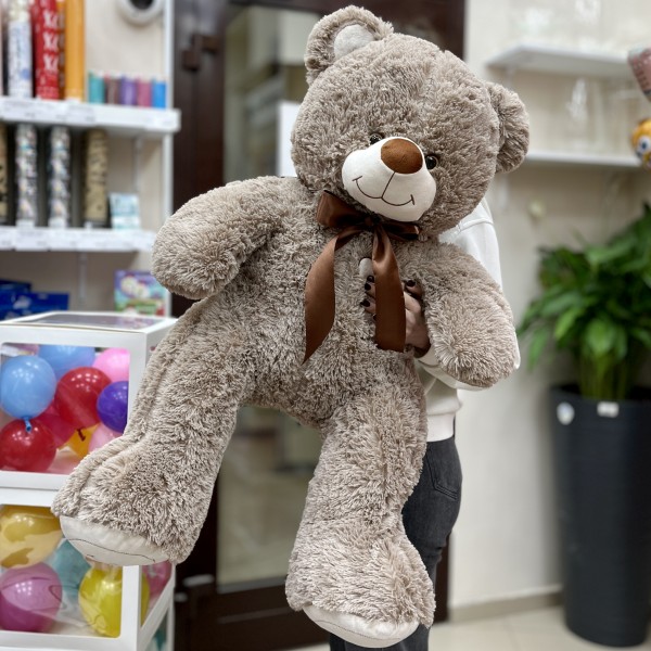 Большой серый медведь 120 см