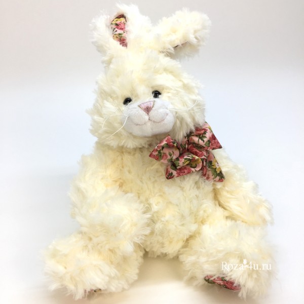 Кролик белый с бантом
