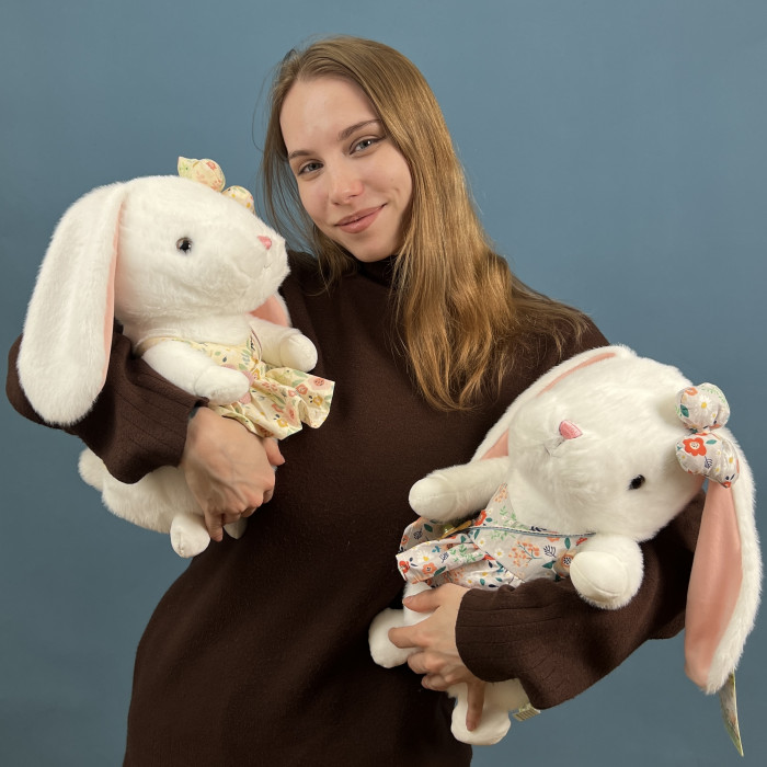 Зайчик в платье 30 см