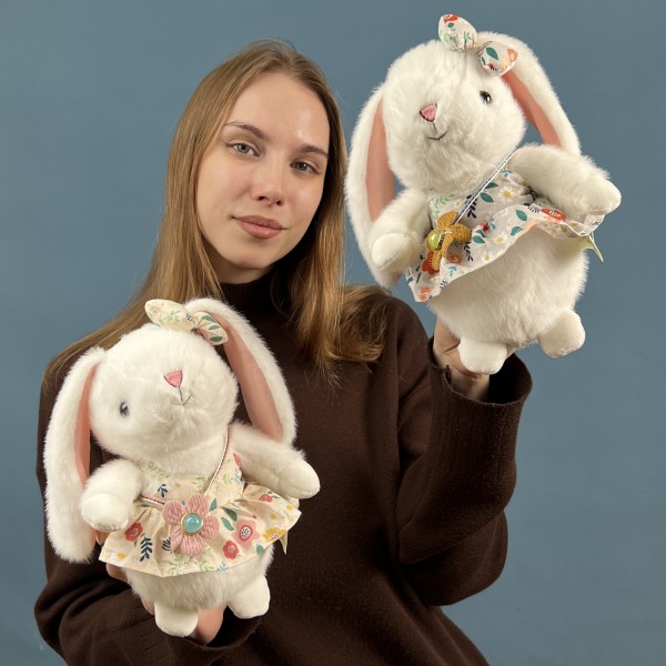 Зайка в платье 22 см