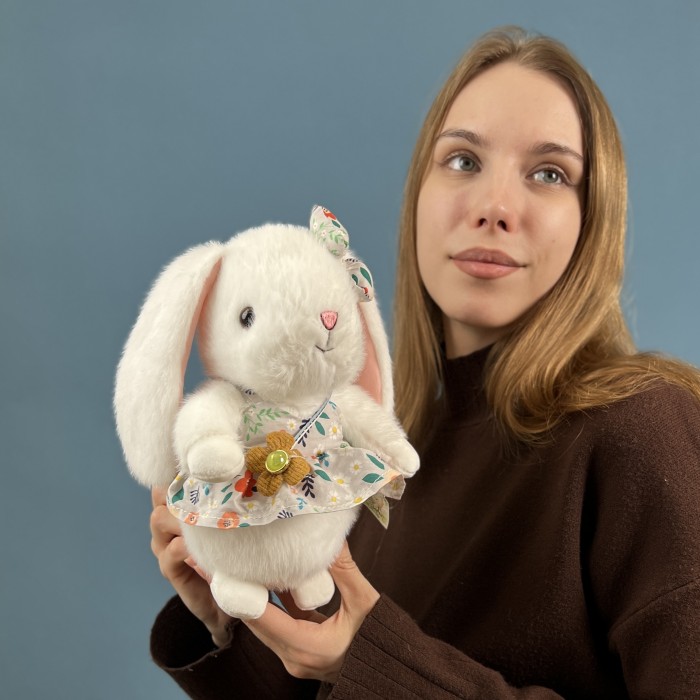 Зайка в платье 22 см