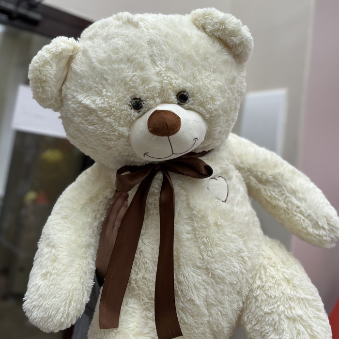 Большой кремовый медведь 140 см