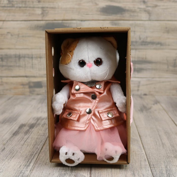 Кошечка Ли-Ли в юбке и жилете 24см