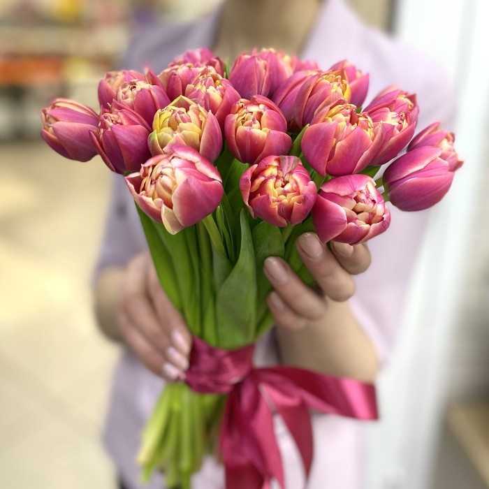 Тюльпаны пионовидные Колумбус (Columbus)