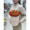25 оранжевых тюльпанов Абба в коробке