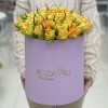 51 желтый пионовидный тюльпан Орка в коробке