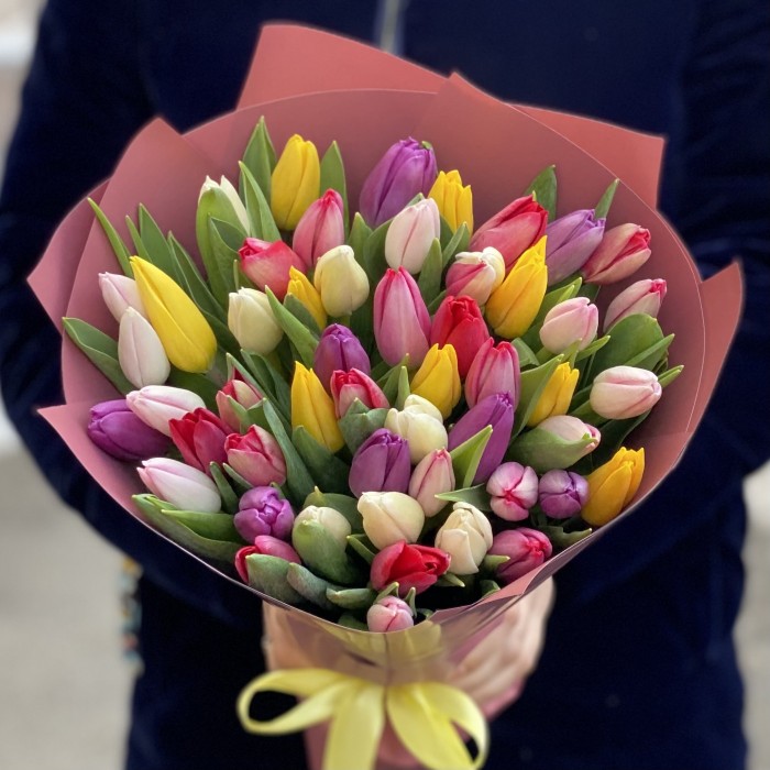 51 тюльпан праздничный микс