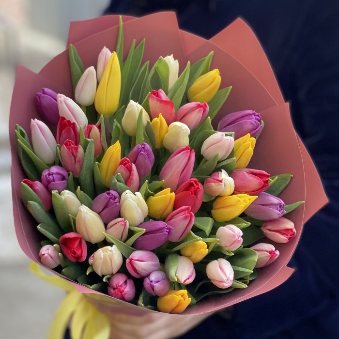 51 тюльпан праздничный микс