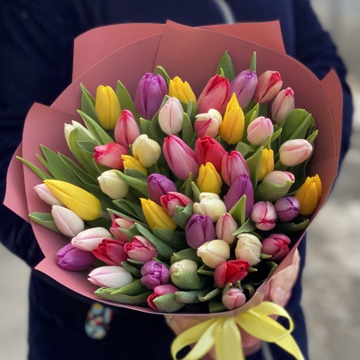 51 тюльпан праздничный микс