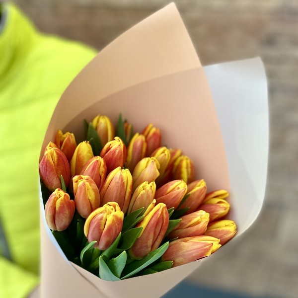 25 тюльпанов огненных