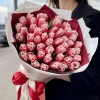 51 красно-белый махровый тюльпан