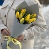 9 желтых тюльпанов Стронг голд