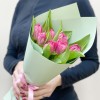 7 темно-розовых тюльпанов