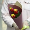 3 красно-желтых тюльпана Денмарк